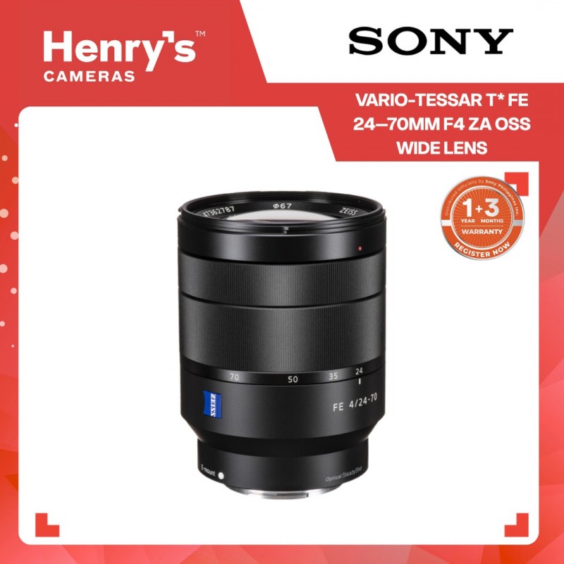 Sony Vario-Tessar® T* FE 24–70 mm F/4 ZA OSS Wide